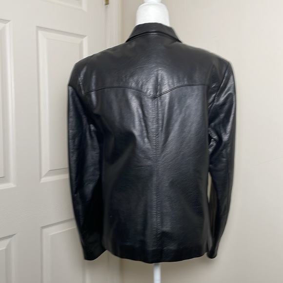 Calvin Klein: Vintage Leather Jacket - Picture 7 of 12
